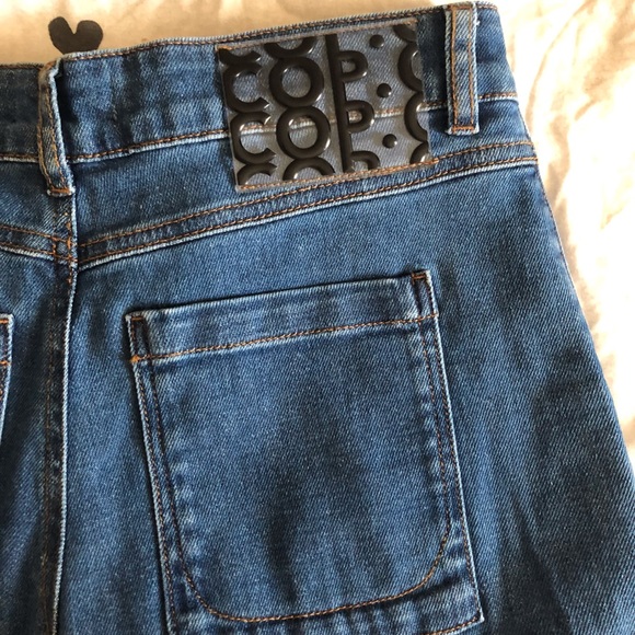 Cop Copine Stanly high waist wide leg cropped jean sz 36 - Picture 13 of 13